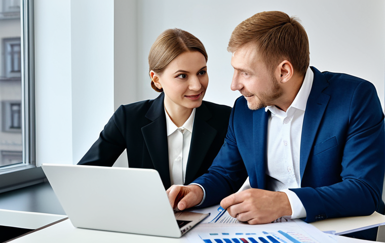 **

"A successful financial advisor, fully clothed in a professional business suit, meeting with a client in a modern Moscow office. Discussing investment opportunities with charts and graphs visible on a laptop screen. Natural lighting, friendly atmosphere, safe for work, perfect anatomy, appropriate content, modest attire, family-friendly, high quality."

**
