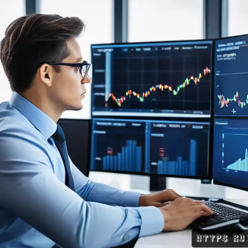 펀드투자상담사 자격증 해외 활용 가능성 - A professional financial consultant in a modern office setting, wearing business attire and glasses,...