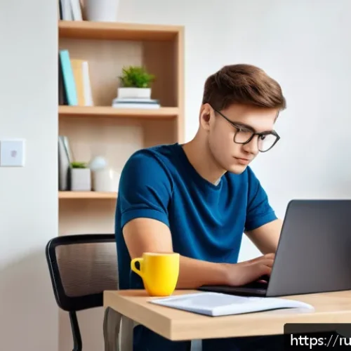 Home 32 펀드투자상담사 시험을 위한 온라인 강의 추천 - A modern home study space designed for effective exam preparation: a young adult Russian man sitting...